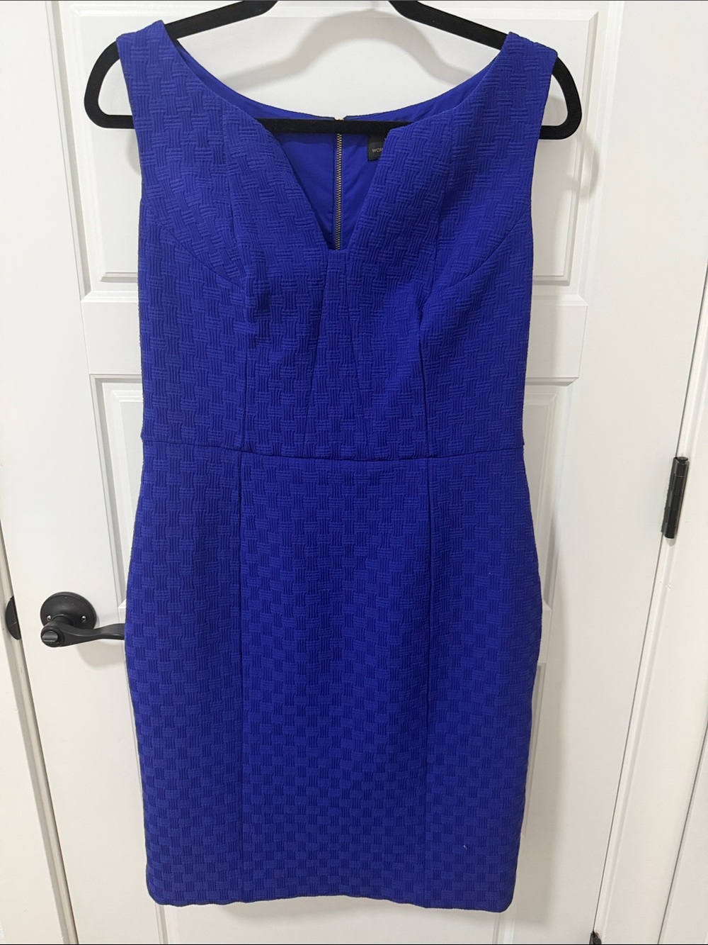 Worthington Cobalt Textured Sheath Dress